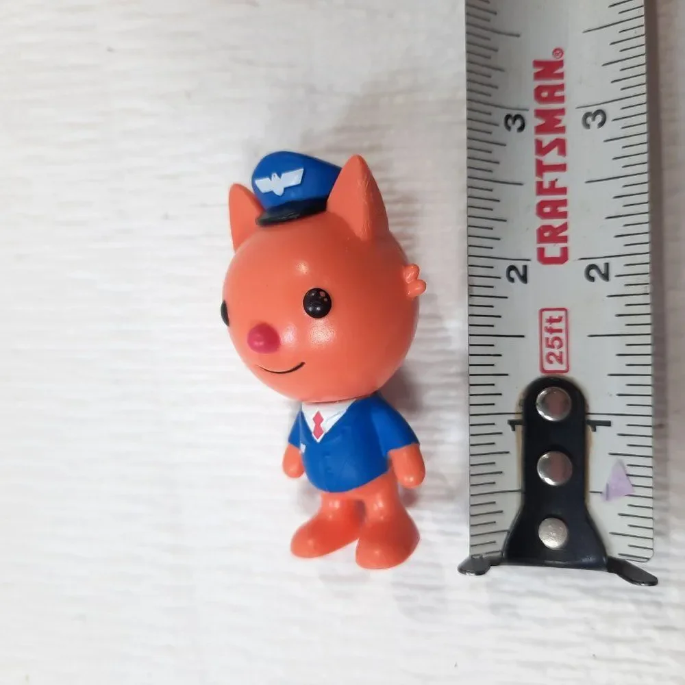 Sago Mini Jinja's Jet plane‎ pilot orange cat Captain airplane action figure toy